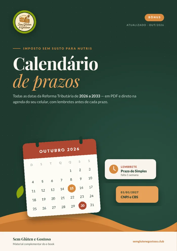 Capa do calendário de prazos
