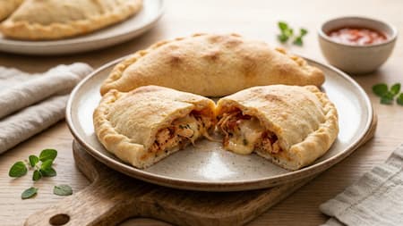 Calzone sem glúten e sem lactose